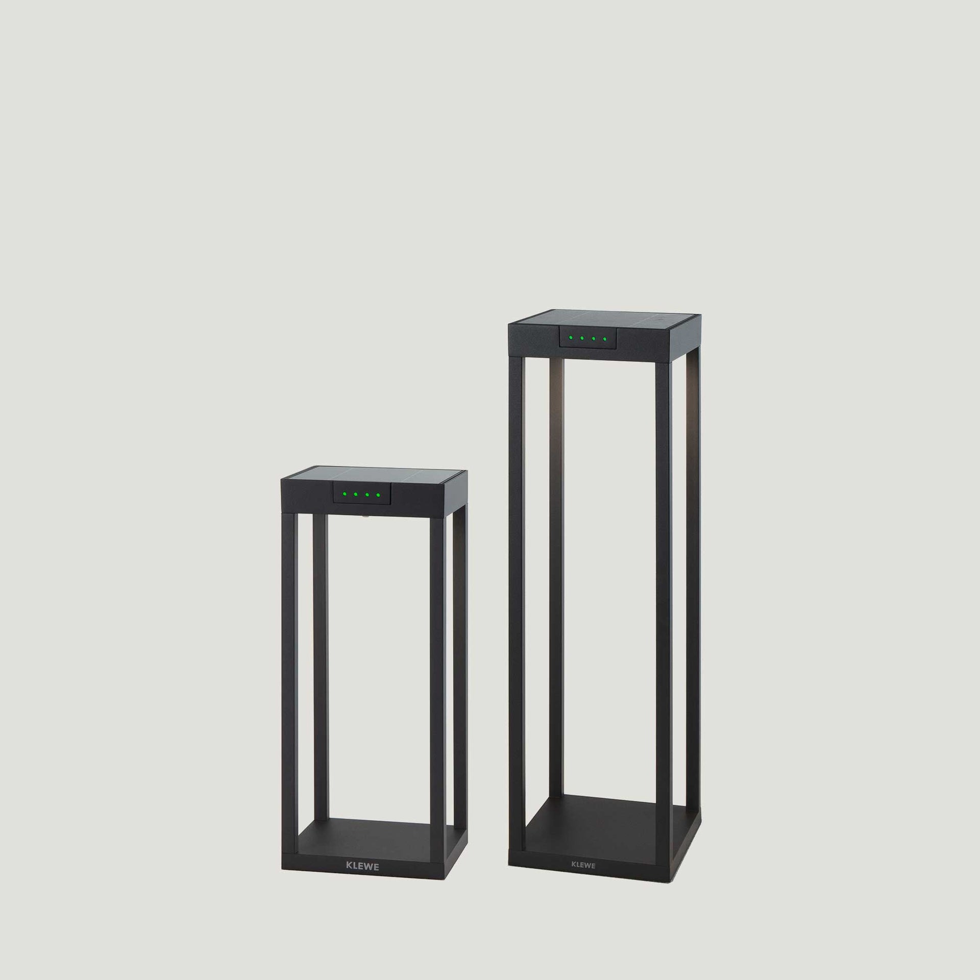 Klewe Radia Solarleuchten für Balkon und Terrassein 35 cm und 50 cm