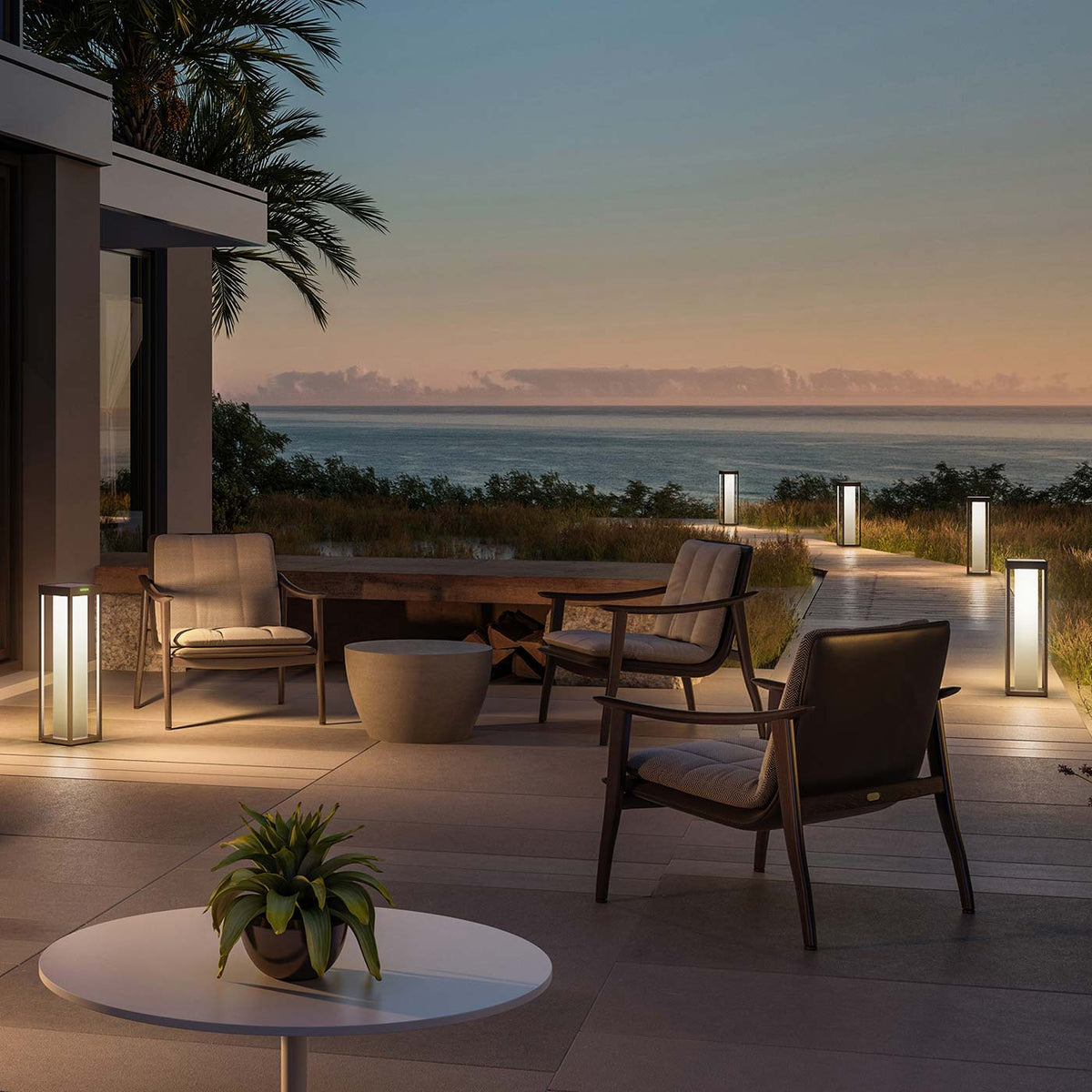 Klewe Radia Moon Solarlaterne für Balkon und Terrasse