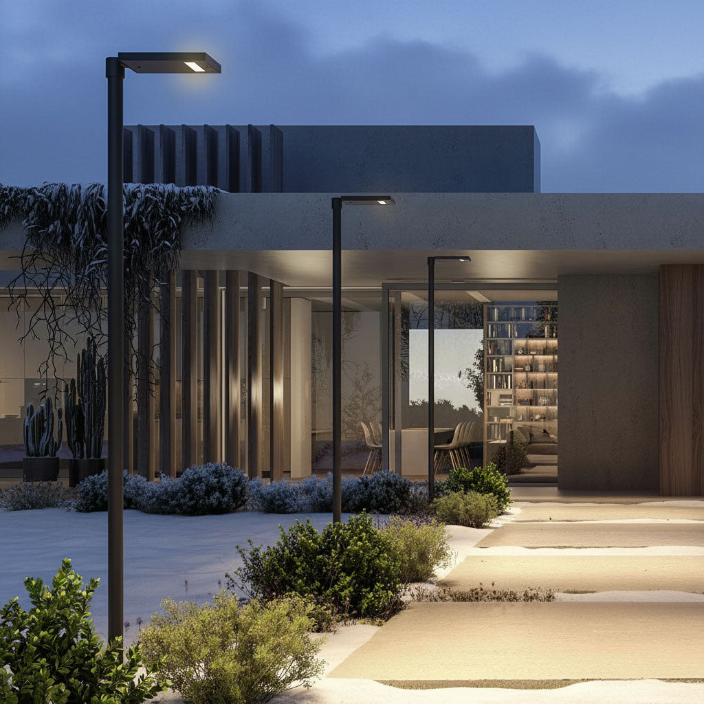 Klewe Solarleuchten im Winter 